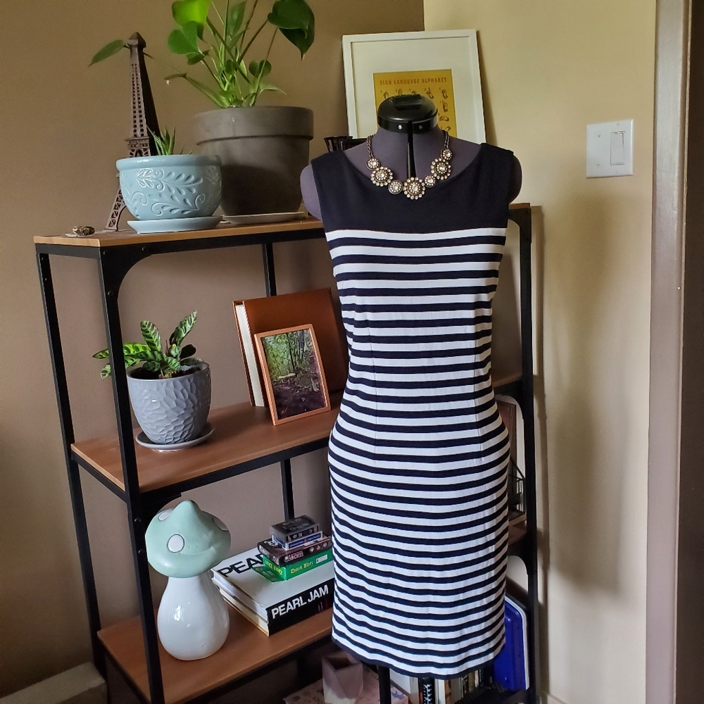 Banana Republic Factory Striped Sheath Dress
